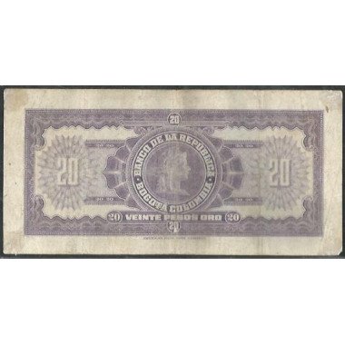 Billete de 20 Pesos 2 Ene 1963 BGW221