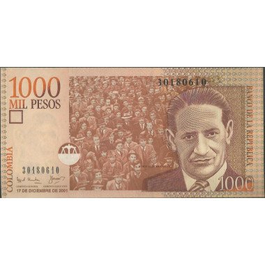 Billete de 1.000 Pesos 17 Dic 2001 BGW439c