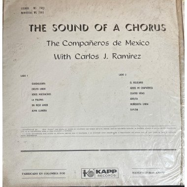 The Compañeros De Mexico - The Sound oF Chorus