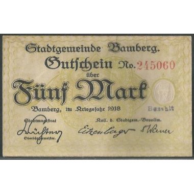 Alemania - Bamberg, 5 Mark...