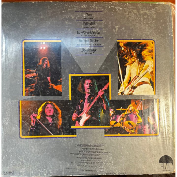Deep Purple - Made In Europe - Mexico reverso