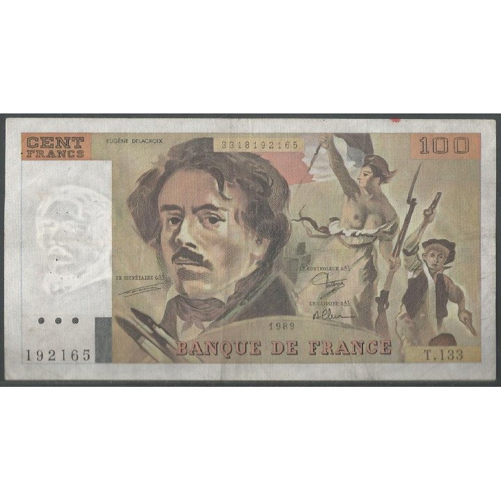Francia 100 Francs 1989 P154d