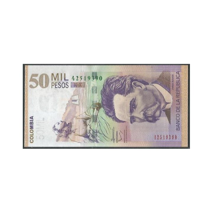 Billete de 50.000 Pesos 8 Sep 2013 BGW825
