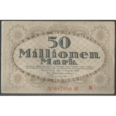 Alemania - Remscheld, 50.000.000 Mark 11 Ago 1923