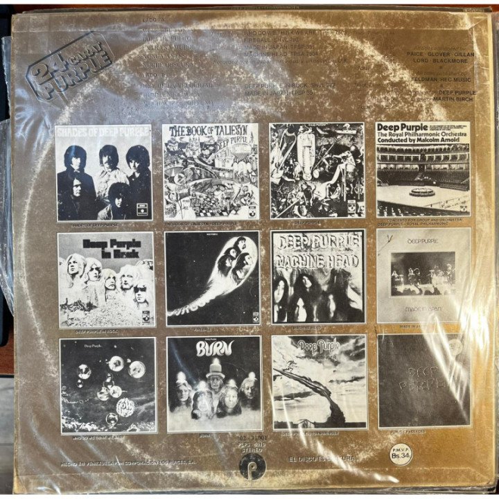 Deep Purple - 24 Carat Purple - Venezuela reverso