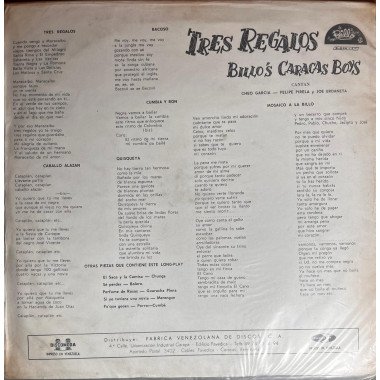Billo's Carcacas Boys - Tres Regalos