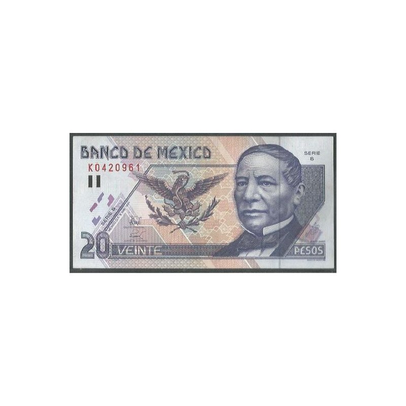 Mexico, 20 Pesos 6 May 1994 Serie S P106a