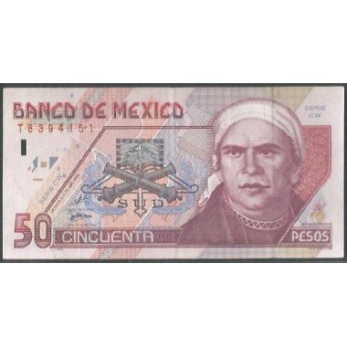 Mexico, 50 Pesos 23 Abr 1999 Serie CW P107d