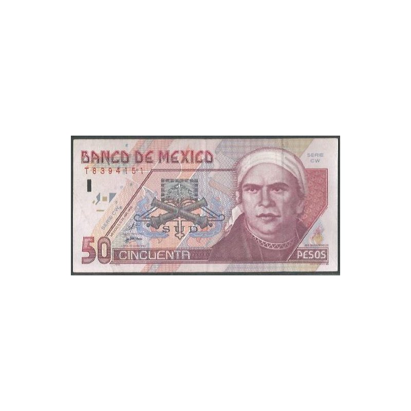 Mexico, 50 Pesos 23 Abr 1999 Serie CW P107d
