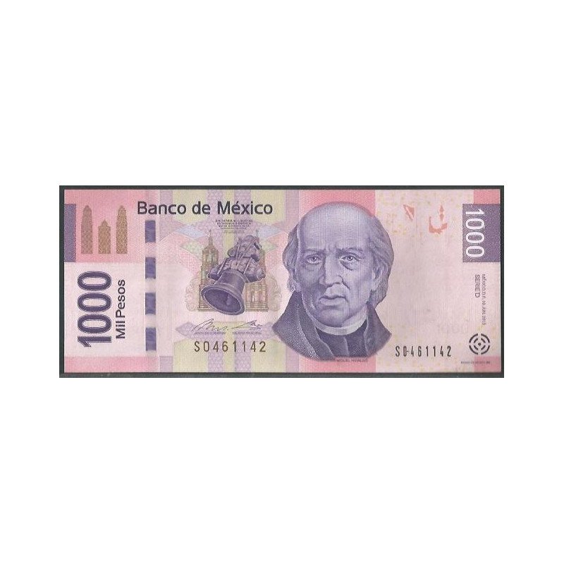 Mexico, 1.000 Pesos 10 Jun 2013 Serie D P127d
