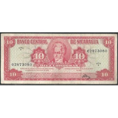 Nicaragua, 10 Cordobas D1978 B P117a