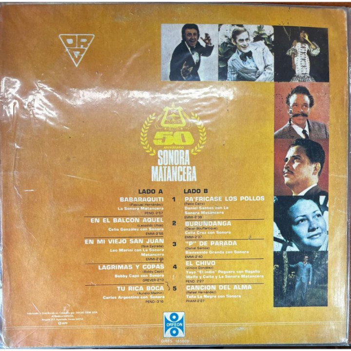 Sonora Matancera - All Stars La Tropical Concert - Colombia- Colombia reverso
