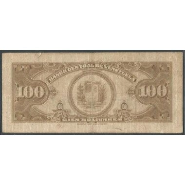 Venezuela, 100 Bolivares 24 May 1956 G 6 Dig P34c