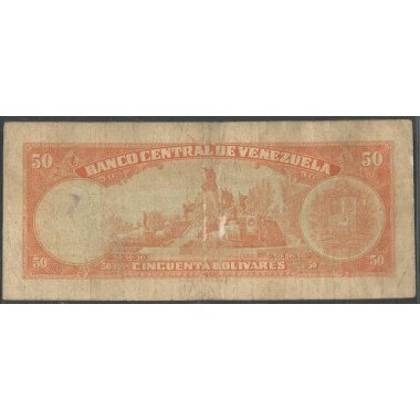 Venezuela, 50 Bolivares 22 Feb 1972 U7 P47g