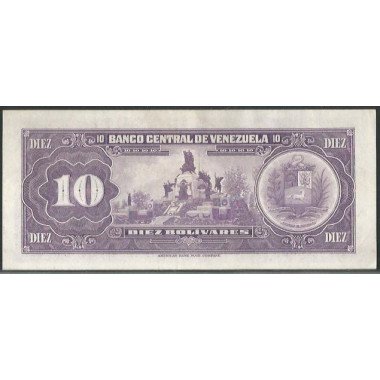 Venezuela, 10 Bolivares 29 Ene 1974 E 8 Dig P51d