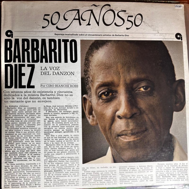 Barbarito Diez - 50 Años La Voz Del Danzon