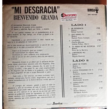 Bienvenido Granada - ''Mi Desgracia''