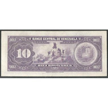 Venezuela, 10 Bolivares 29 Ene 1974 H 8 Dig P51d