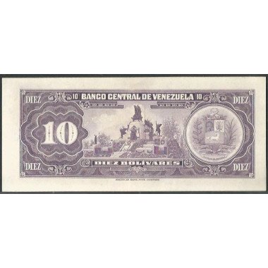 Venezuela, 10 Bolivares 27 Ene 1976 N 8 Dig P51e
