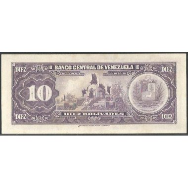 Venezuela, 10 Bolivares 27 Ene 1976 R 8 Dig P51e