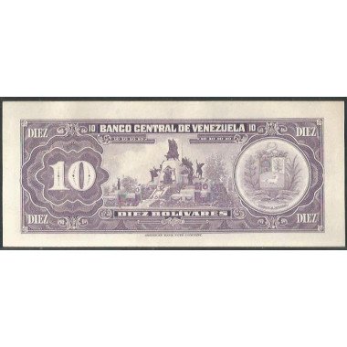 Venezuela, 10 Bolivares 27 Ene 1976 U 8 Dig P51e