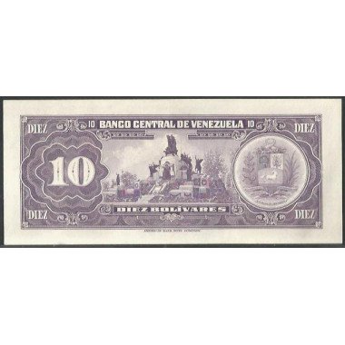 Venezuela, 10 Bolivares 7 Jun 1977 A 8 Dig P51f