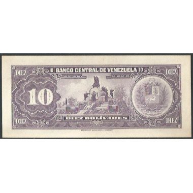 Venezuela, 10 Bolivares 7 Jun 1977 B 8 Dig P51f