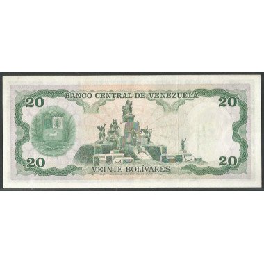 Venezuela, 20 Bolivares 23 Abr 1974 B 7 Dig P53a