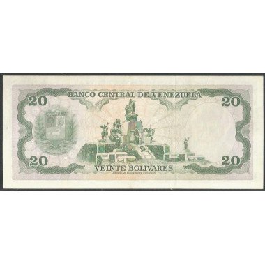 Venezuela, 20 Bolivares 7 Jun 1977 L 7 Dig P53b