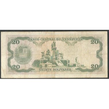 Venezuela, 20 Bolivares 18 Sep 1979 Y 7 Dig P53c