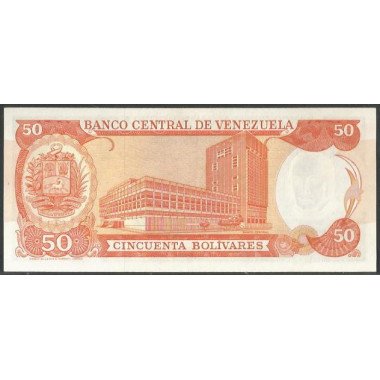 Venezuela, 50 Bolivares 7 Jun 1977 K 7 Dig P54d