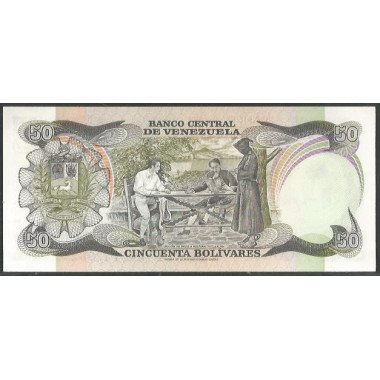 Venezuela, 50 Bolivares 27 Ene 1981 A 8 Dig P58a