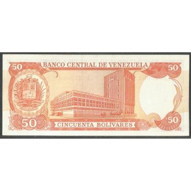Venezuela, 50 Bolivares 8 Dic 1992 S 8 Dig P65d