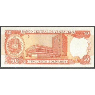 Venezuela, 50 Bolivares 8 Dic 1992 T 7 Dig P65d