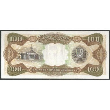 Venezuela, 100 Bolivares 18 Sep 1979 O 8 Dig P55f