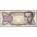 Venezuela, 100 Bolivares 18 Sep 1979 X 8 Dig P55f