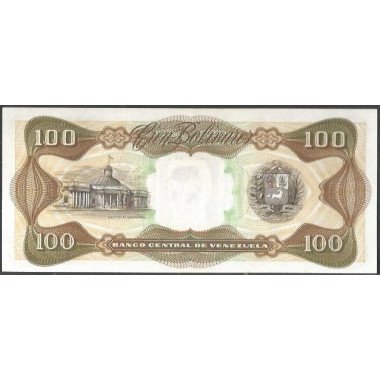 Venezuela, 100 Bolivares 18 Sep 1979 X 8 Dig P55f
