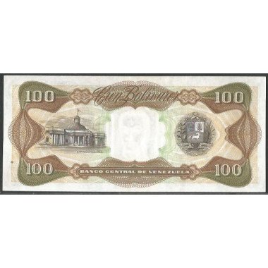 Venezuela, 100 Bolivares 1 Sep 1981 R 8 Dig P55g