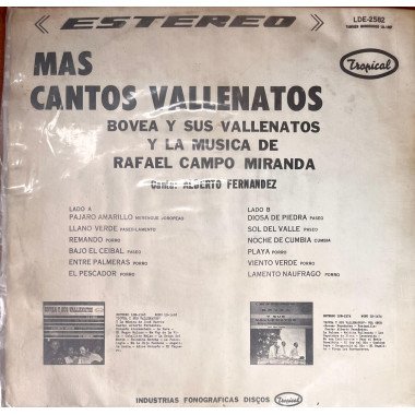 Bovea y Sus Vallenatos - La Musica de Campo Miranda