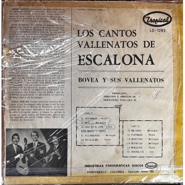 Bovea y Sus Vallenatos - Los Cantos Vallenatos De Esacalona
