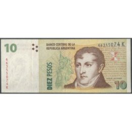 Argentina 10 Pesos ND2003 Serie K P354a