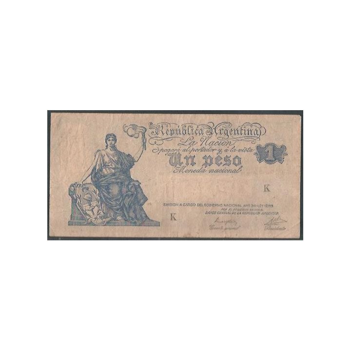 Argentina 1 Peso ND1935 Serie K P235