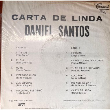 Daniel Santos - Carta De Linda