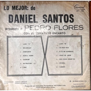 Daniel Santos - Interpreta a Pedro Flores