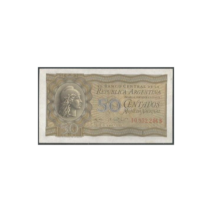 Argentina 50 Centavos ND1951-56 Serie B P261