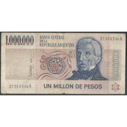Argentina 1.000.000 Pesos ND1981-83 Serie A P310