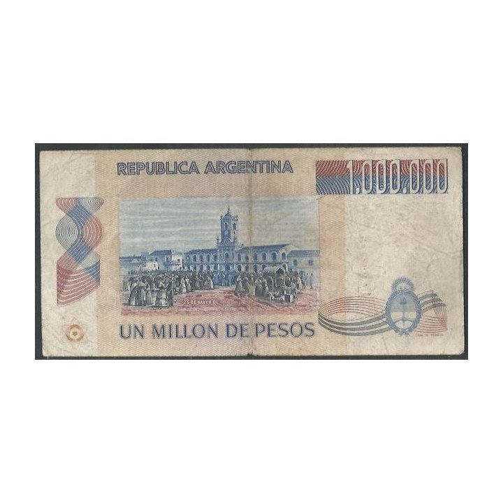 Argentina 1.000.000 Pesos ND1981-83 Serie A P310 reverso