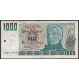 Argentina 1.000 Pesos Argentinos ND1983-5 Serie A P317a