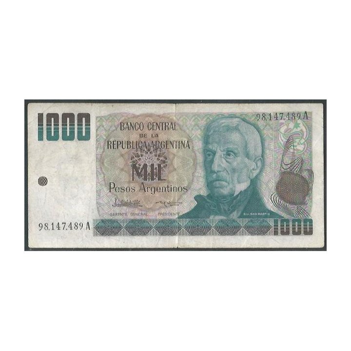 Argentina 1.000 Pesos Argentinos ND1983-5 Serie A P317a