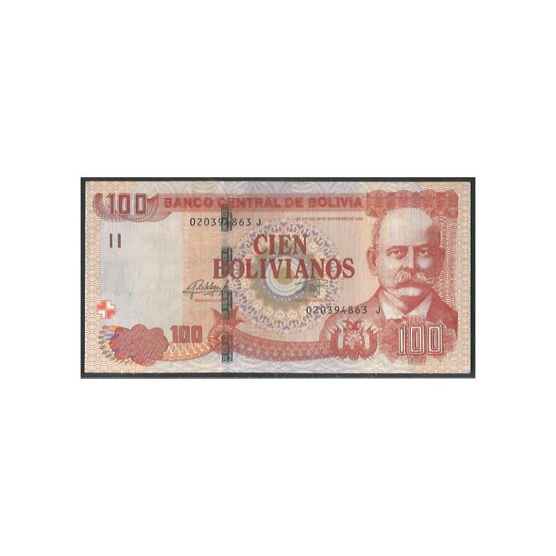 Bolivia, 100 Bolivianos L 1986 (2015) Serie J P246(1)
